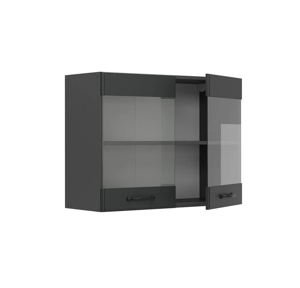 Vicco Glashängeschrank R-Line Anthrazit Landhaus - Bild 4