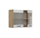 Vicco Glashängeschrank R-Line Weiß Landhaus Goldkraft Eiche Bild 4
