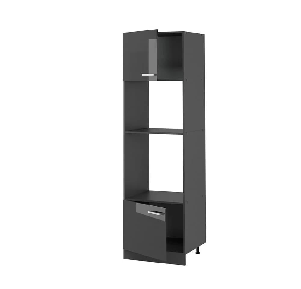 Vicco Mikrowellenumbauschrank R-Line Anthrazit Hochglanz - Bild 4