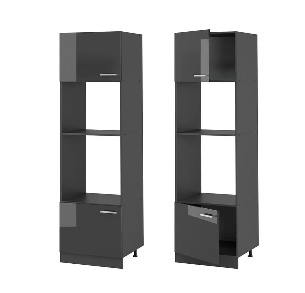Vicco Mikrowellenumbauschrank R-Line Anthrazit Hochglanz - Bild 5