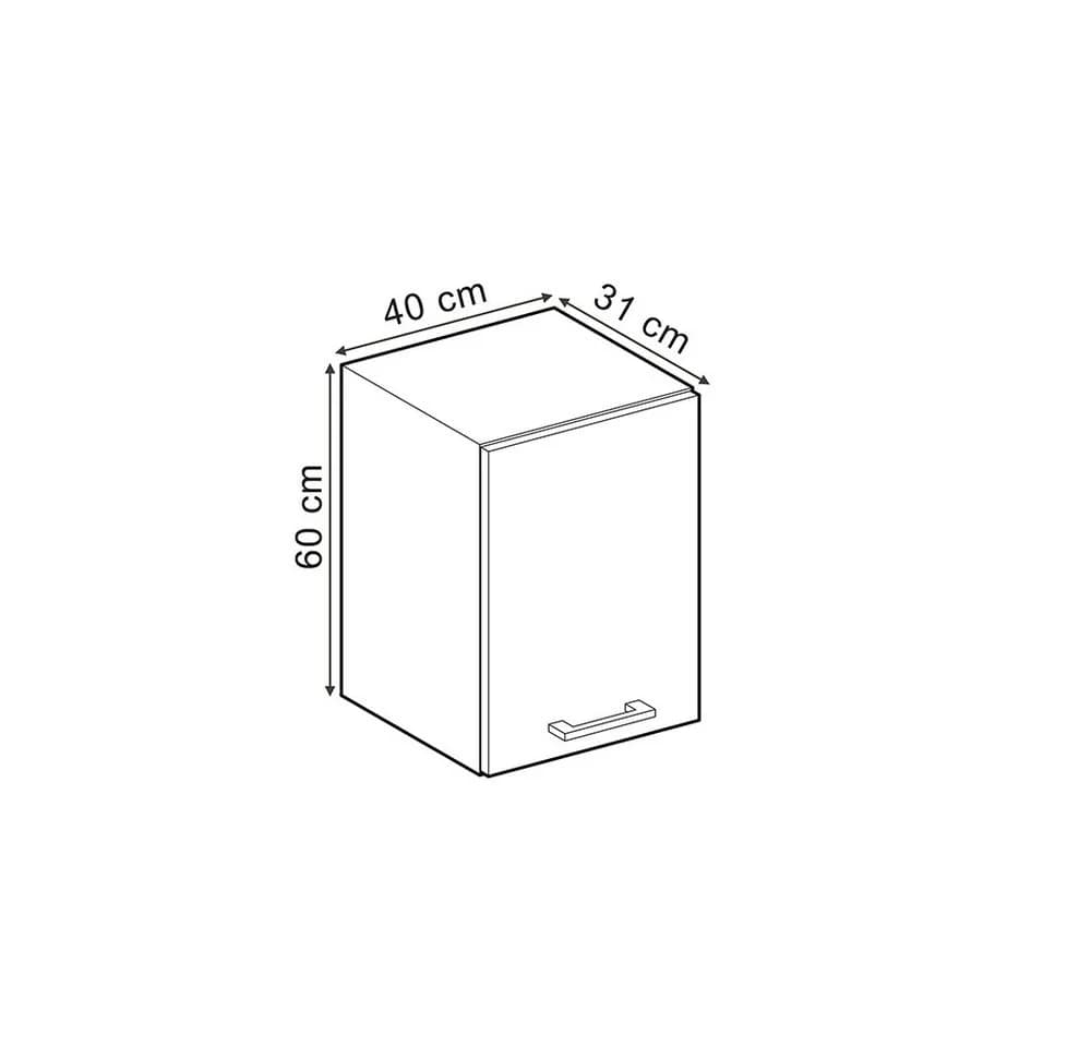 Vicco Hängeschrank R-Line Anthrazit Landhaus 40 cm - Bild 3
