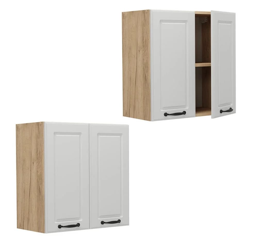 Vicco Hängeschrank R-Line Weiß Landhaus Goldkraft Eiche 60 cm - Bild 5