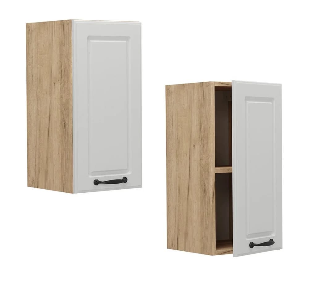 Vicco Hängeschrank R-Line Weiß Landhaus Goldkraft Eiche - Bild 5