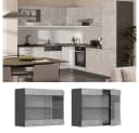 Vicco Glashängeschrank R-Line Beton Anthrazit 80 cm Bild 1
