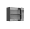 Vicco Glashängeschrank R-Line Beton Anthrazit 80 cm Bild 4