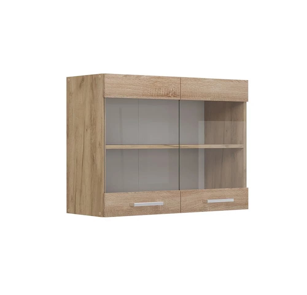 Vicco Glashängeschrank R-Line Sonoma/Goldkraft Eiche Glasfront - Bild 2