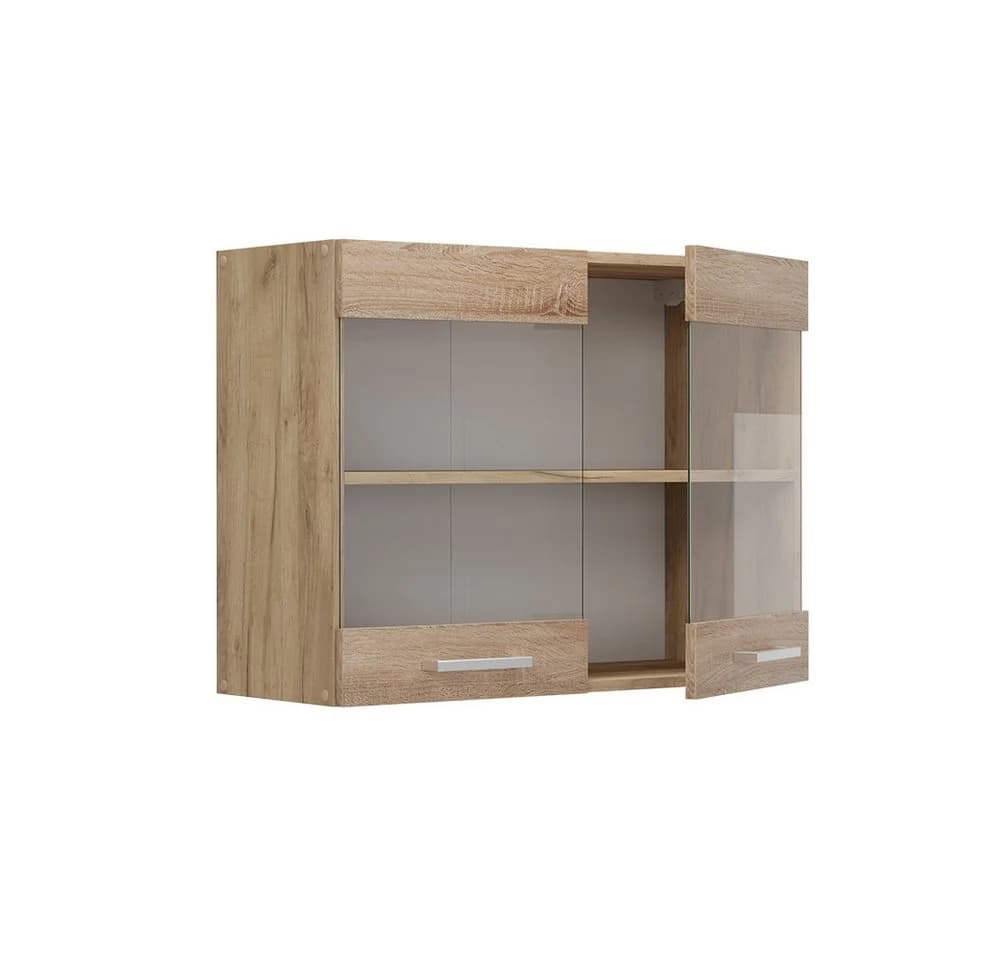 Vicco Glashängeschrank R-Line Sonoma/Goldkraft Eiche Glasfront - Bild 4