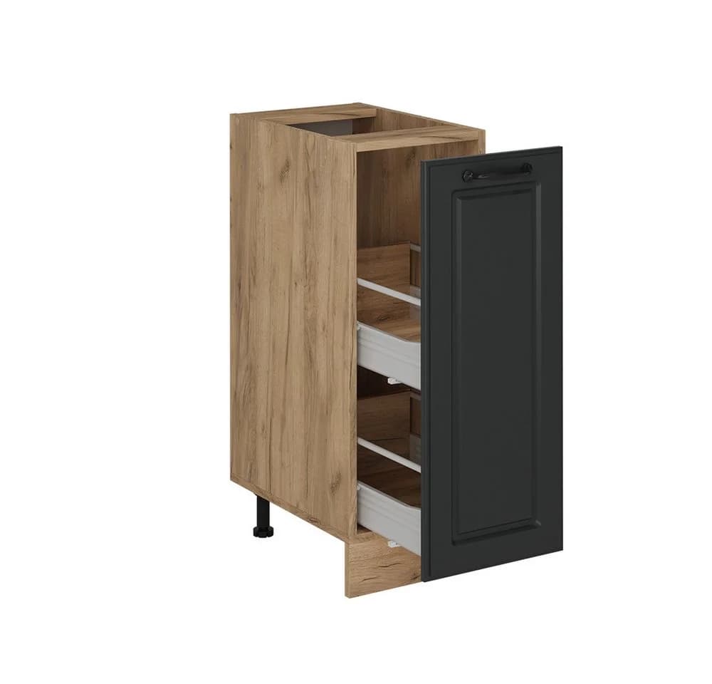 Vicco Apothekerschrank R-Line Anthrazit Landhaus Eiche 30 cm - Bild 4
