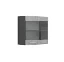 Vicco Glashängeschrank R-Line Beton/Anthrazit mit Glastüren Bild 2
