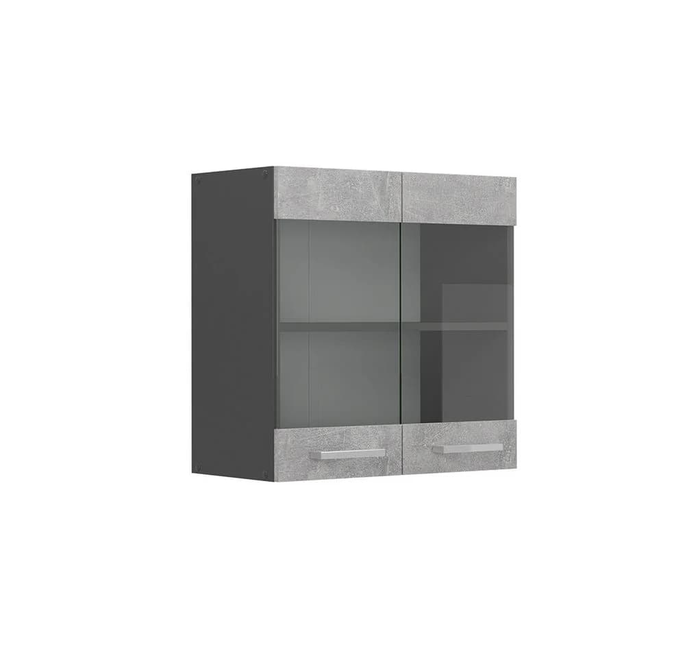 Vicco Glashängeschrank R-Line Beton/Anthrazit mit Glastüren - Bild 2