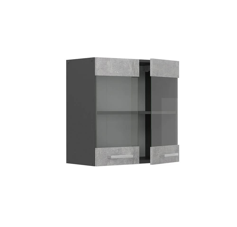 Vicco Glashängeschrank R-Line Beton/Anthrazit mit Glastüren - Bild 4