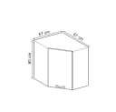 Vicco Eckhängeschrank R-Line Anthrazit Landhaus Bild 3