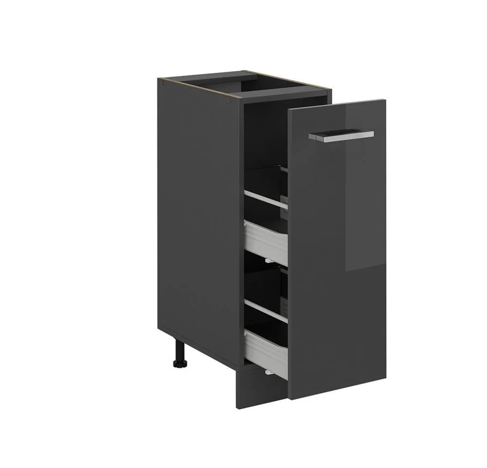 Vicco Apothekerschrank R-Line Anthrazit Hochglanz 30 cm - Bild 4