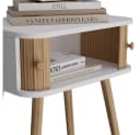 Vicco Nachtschrank Germo 2-er Set Weiß/Bambus Modern Bild 5