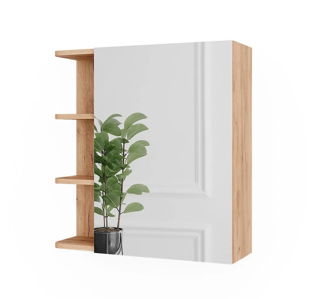 Vicco Badezimmerspiegelschrank Fynn Goldkraft Eiche - Bild 2