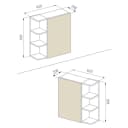 Vicco Badezimmerspiegelschrank Fynn Goldkraft Eiche Bild 3