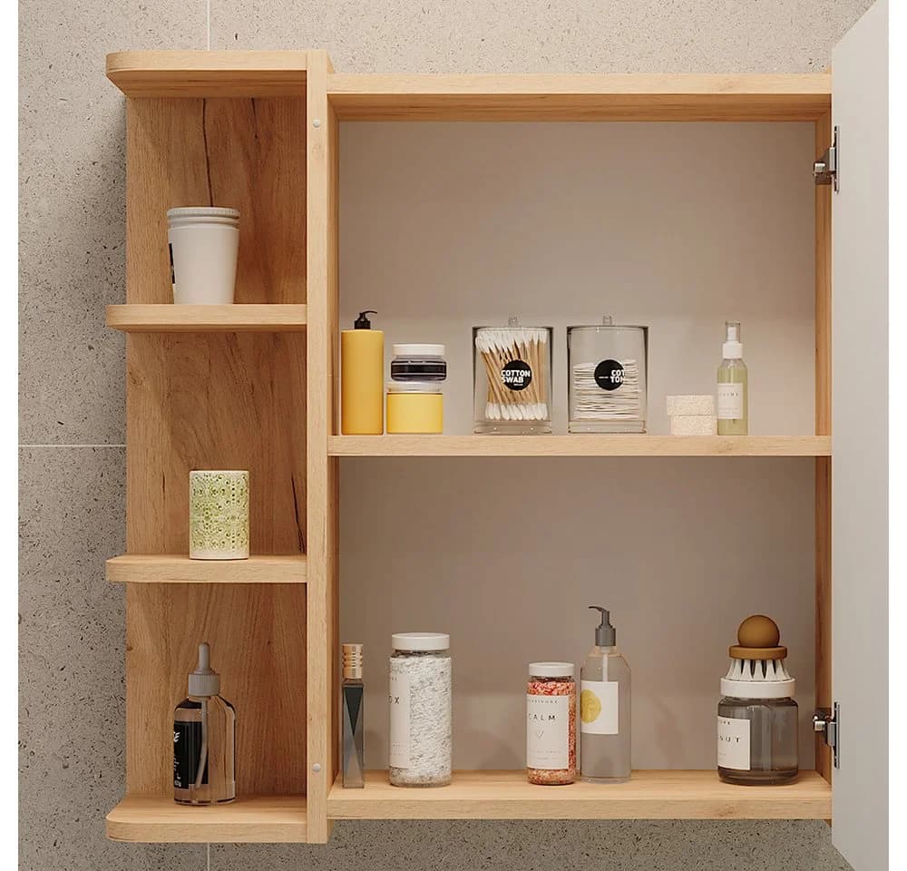 Vicco Badezimmerspiegelschrank Fynn Goldkraft Eiche - Bild 5