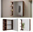 Vicco Badezimmerspiegelschrank Fynn Oldstyle Braun Bild 1