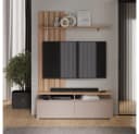 Vicco Wohnwand Harro Goldkraft Eiche/Greige TV-Schrank Bild 2