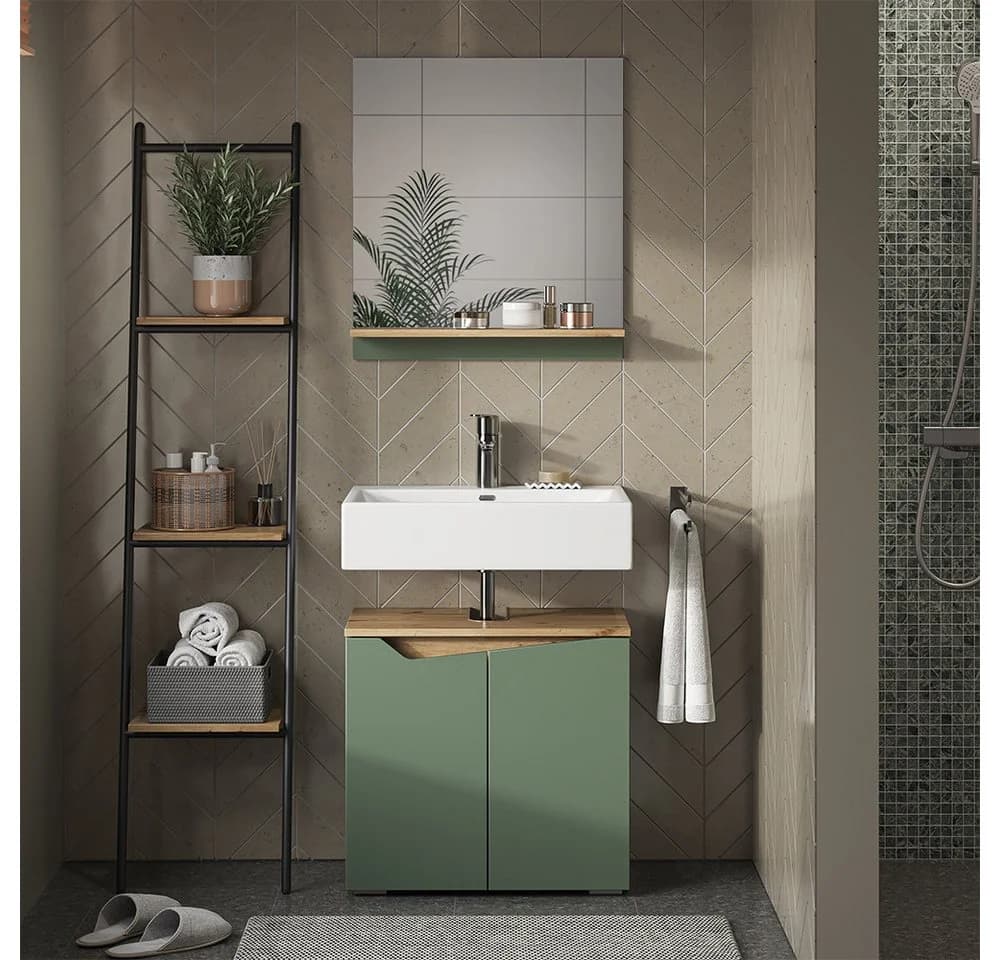 Vicco Waschbeckenunterschrank Marelle Grün/Anthrazit 60 x 57.5 cm - Bild 3