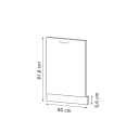 Vicco Frontblende R-Line Weiß Hochglanz/Anthrazit 60 cm Bild 1