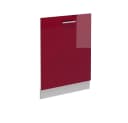 Vicco Frontblende R-Line Rot Hochglanz Weiß 60 cm Bild 2