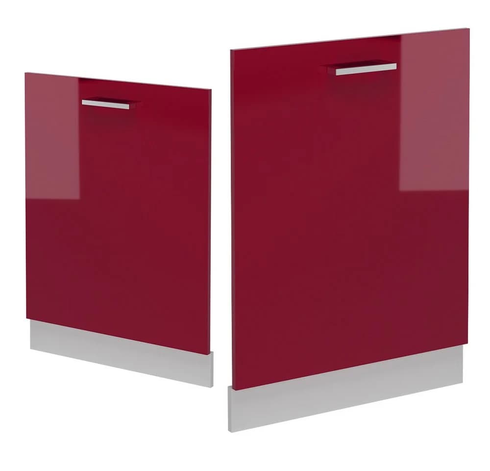 Vicco Frontblende R-Line Rot Hochglanz Weiß 60 cm - Bild 4