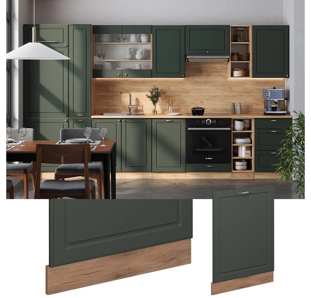 Vicco Frontblende Fame-Line Grün-Gold Landhaus 60 cm - Bild 3