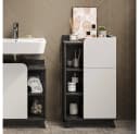 Vicco Midischrank Karen Anthrazit/Weiß mit Push-to-Open-Funktion Bild 3