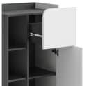 Vicco Midischrank Karen Anthrazit/Weiß mit Push-to-Open-Funktion Bild 5