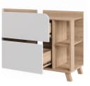 Vicco Waschbeckenunterschrank Karen Sonoma/Weiß 2 Schubladen Bild 5
