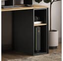 Vicco PC-Schrank Tomy Anthrazit Goldkraft Eiche 2 Fächer Bild 4