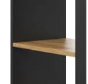 Vicco PC-Schrank Tomy Anthrazit Goldkraft Eiche 2 Fächer Bild 5
