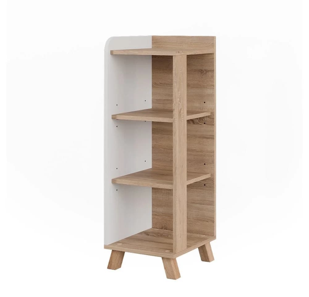 Vicco Midischrank Karen, Sonoma/Weiß, 4 Ablagen - Bild 2