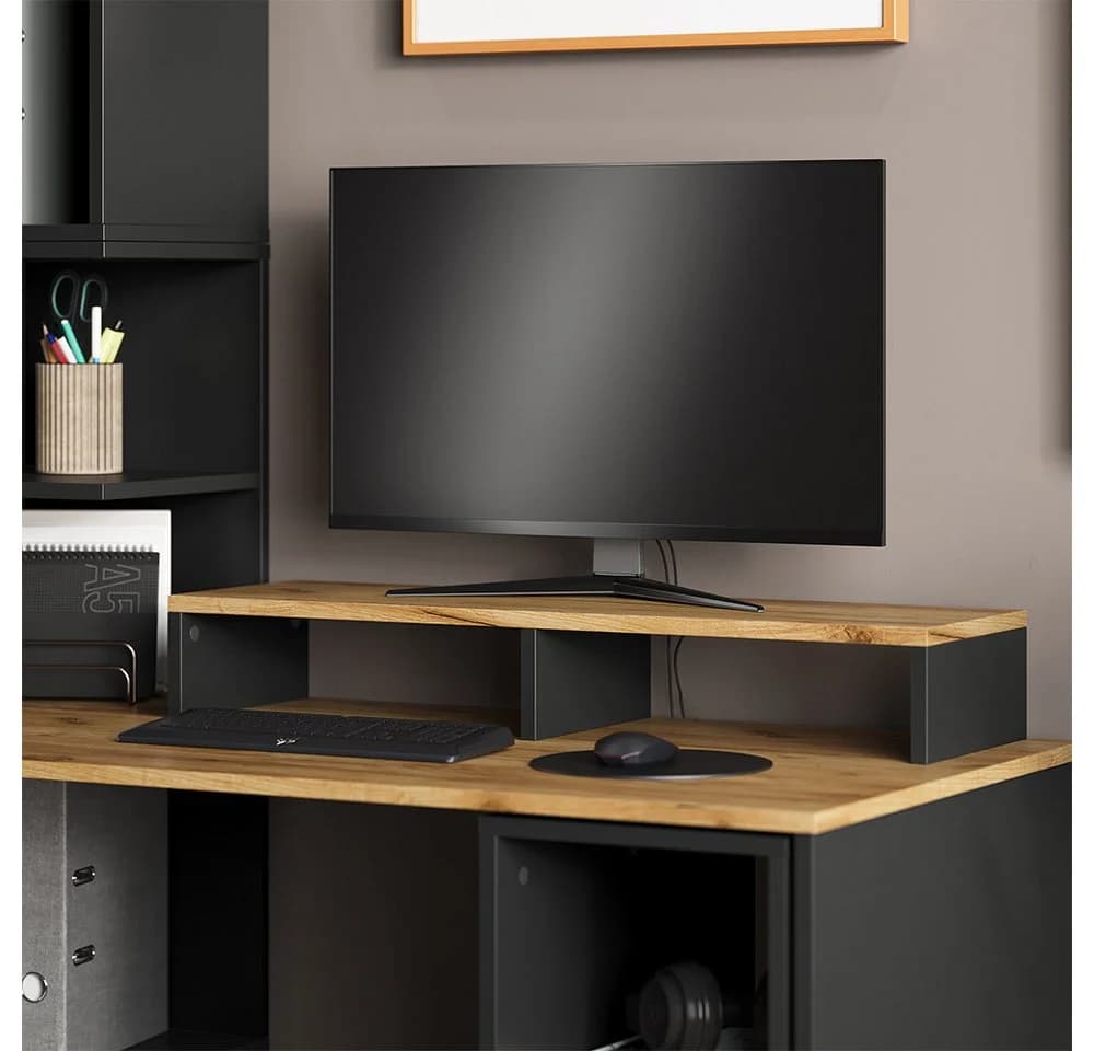Vicco Monitorständer Tomy Anthrazit/Gold Eiche Modern - Bild 3