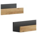 Vicco Bücherregal Tomy Anthrazit/Goldkraft Eiche 2er Set Wandregal Bild 5