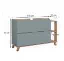 Vicco Waschbeckenunterschrank Karen Blau 2 Schubladen Bild 1