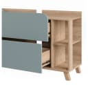 Vicco Waschbeckenunterschrank Karen Blau 2 Schubladen Bild 5