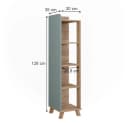 Vicco Midischrank Karen Blau 4 Fächer Bild 1