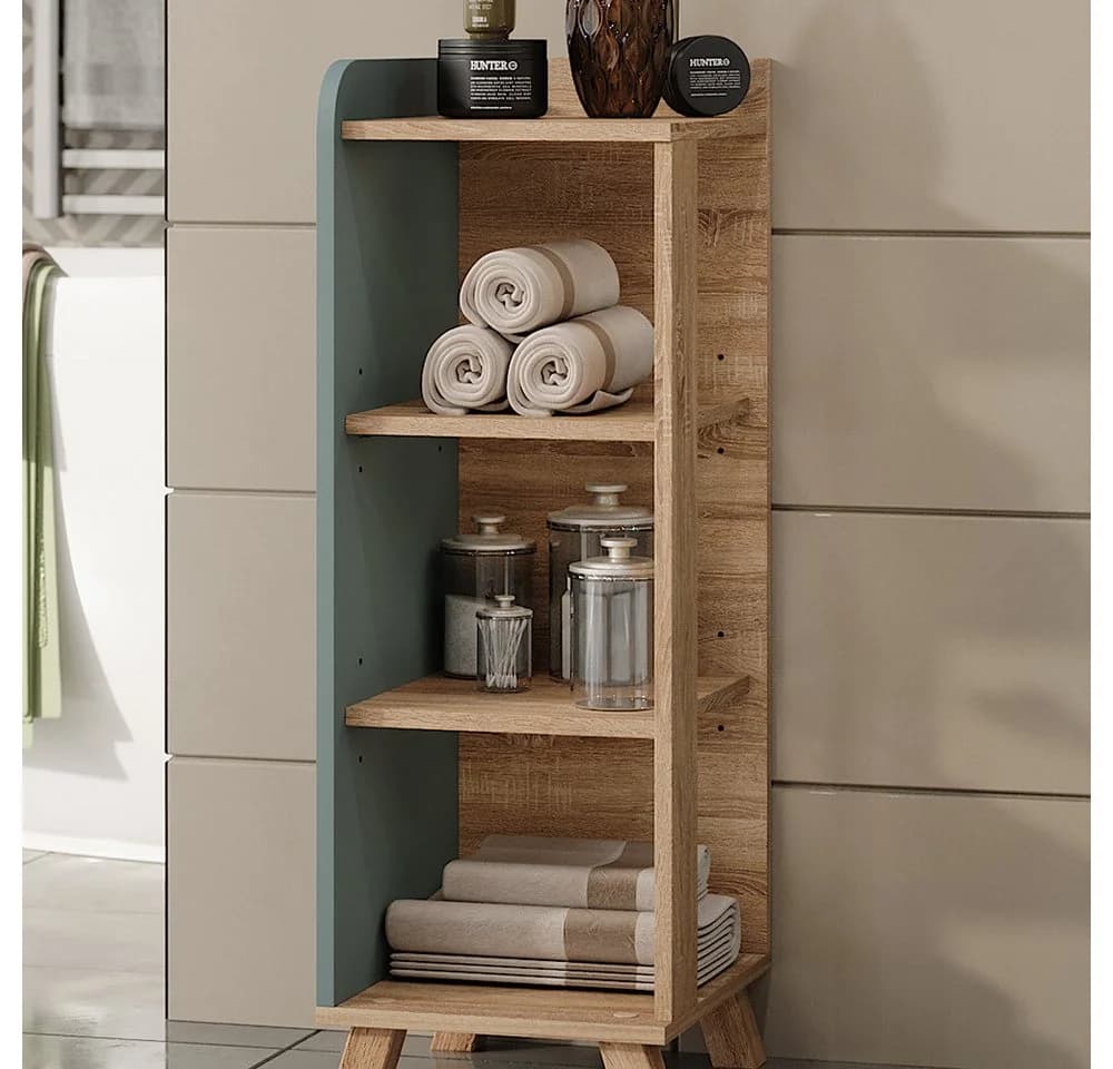 Vicco Midischrank Karen, 30 x 90 cm, 4 Ablagen, Blau - Bild 4
