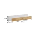 Vicco Bücherregal Tomy Weiß/Goldkraft Eiche 2-tlg. Bild 1