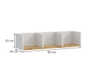 Vicco Bücherregal Tomy Weiß/Goldkraft Eiche Wandregal Modern Bild 1