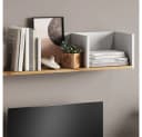 Vicco Bücherregal Tomy Weiß/Goldkraft Eiche Wandregal Modern Bild 4