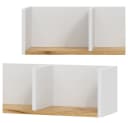 Vicco Bücherregal Tomy Weiß/Goldkraft Eiche Wandregal Modern Bild 5