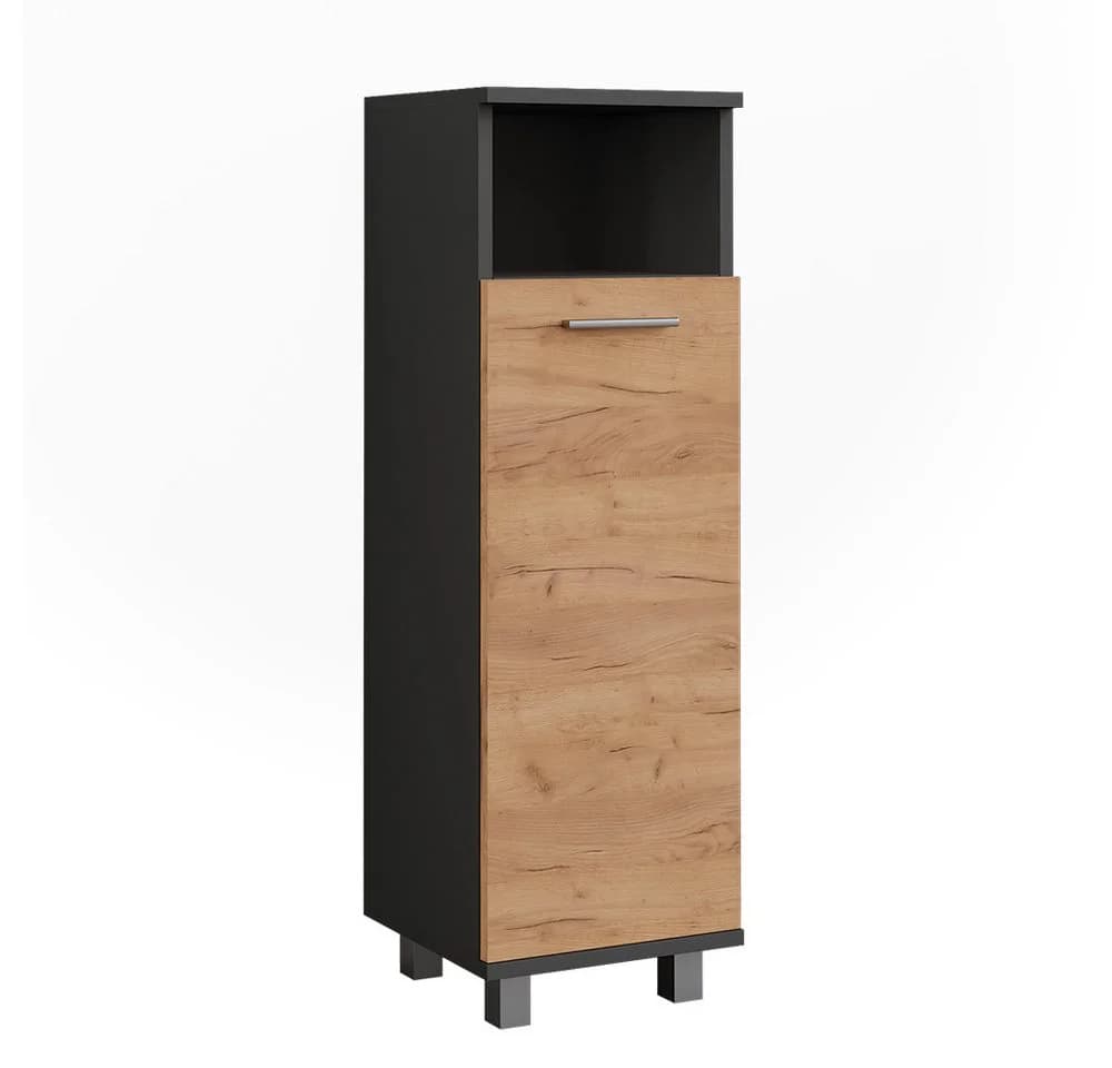 Vicco Midischrank Ilias Anthrazit/Goldkraft Eiche 2 Türen - Bild 2