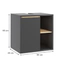 Vicco Waschbeckenunterschrank Viola Grau Modern Bild 1