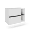 Vicco Waschbeckenunterschrank Viola Weiß/Grau mit 2 Schubladen Bild 2