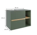 Vicco Waschbeckenunterschrank Viola Grün Modern mit 2 Schubladen Bild 1