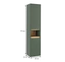 Vicco Hochschrank Viola Grün/Artisan mit 2 Türen Bild 1