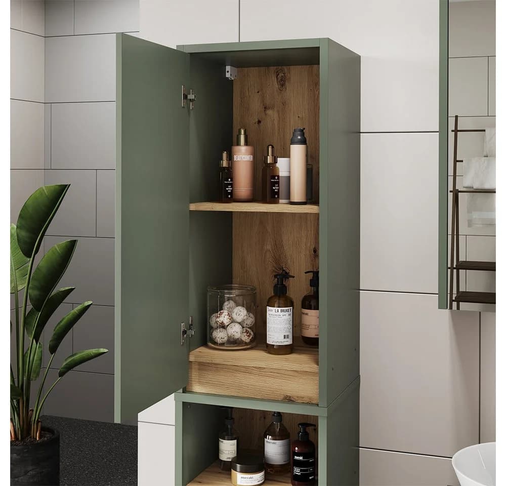 Vicco Hochschrank Viola Grün/Artisan mit 2 Türen - Bild 4